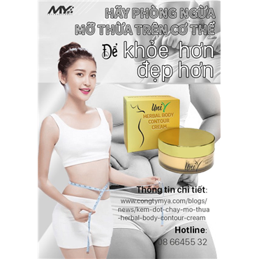 Uni Y- Herbal Body Contour Cream- Kem tan mỡ Uni Y