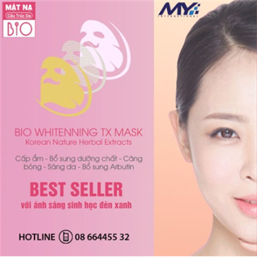 Bio Whitening TX MASK- Mặt nạ cấu trúc da, cấp ẩm trắng sáng